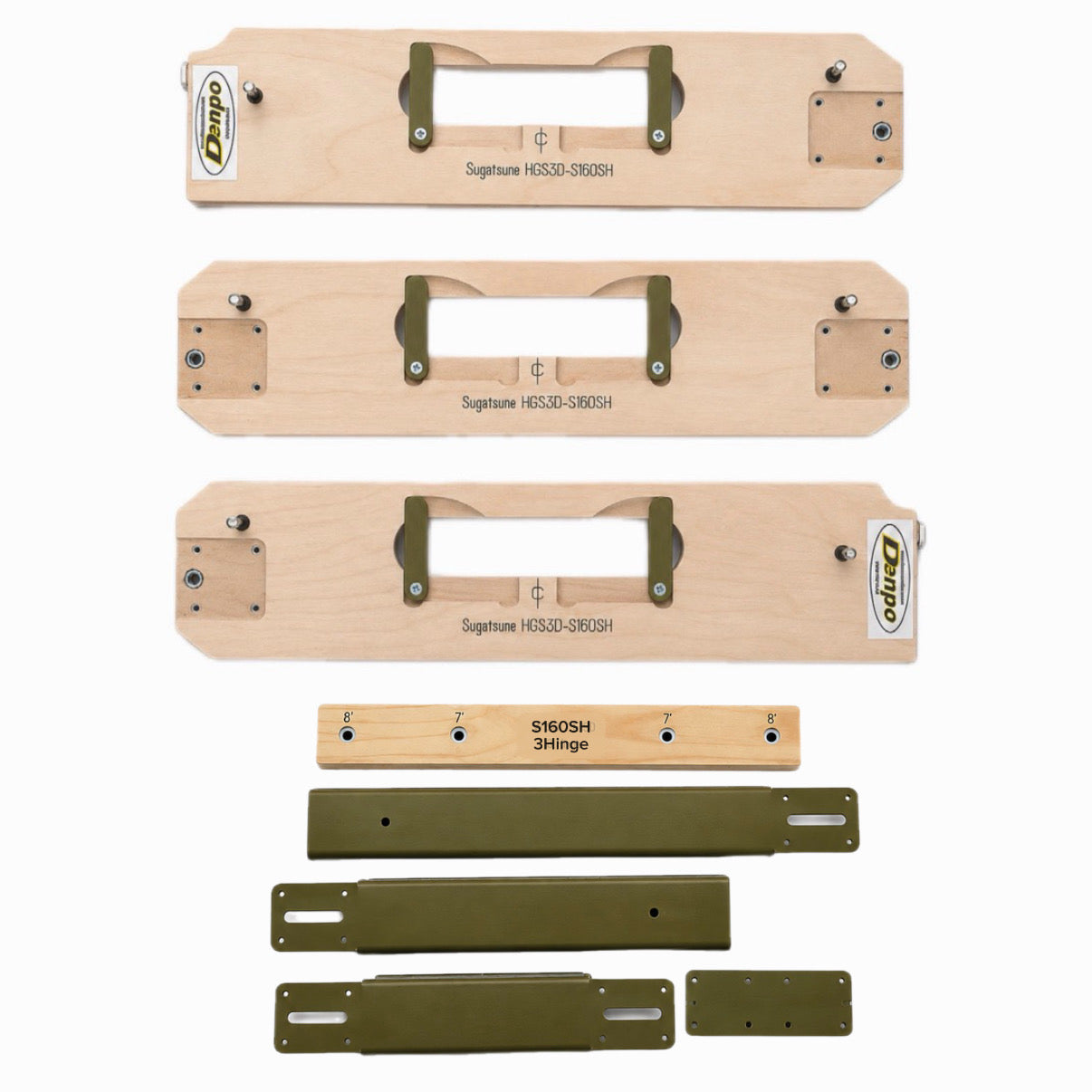Sugatsune HGS3D-S160SH 3-Hinge Multi-Template Router Jig – Fits 6'8", 7' & 8' Door Heights