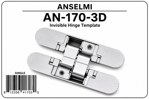 Anselmi-AN-170-3D Invisible Door Hinge Template - Single Hinge Router Jig