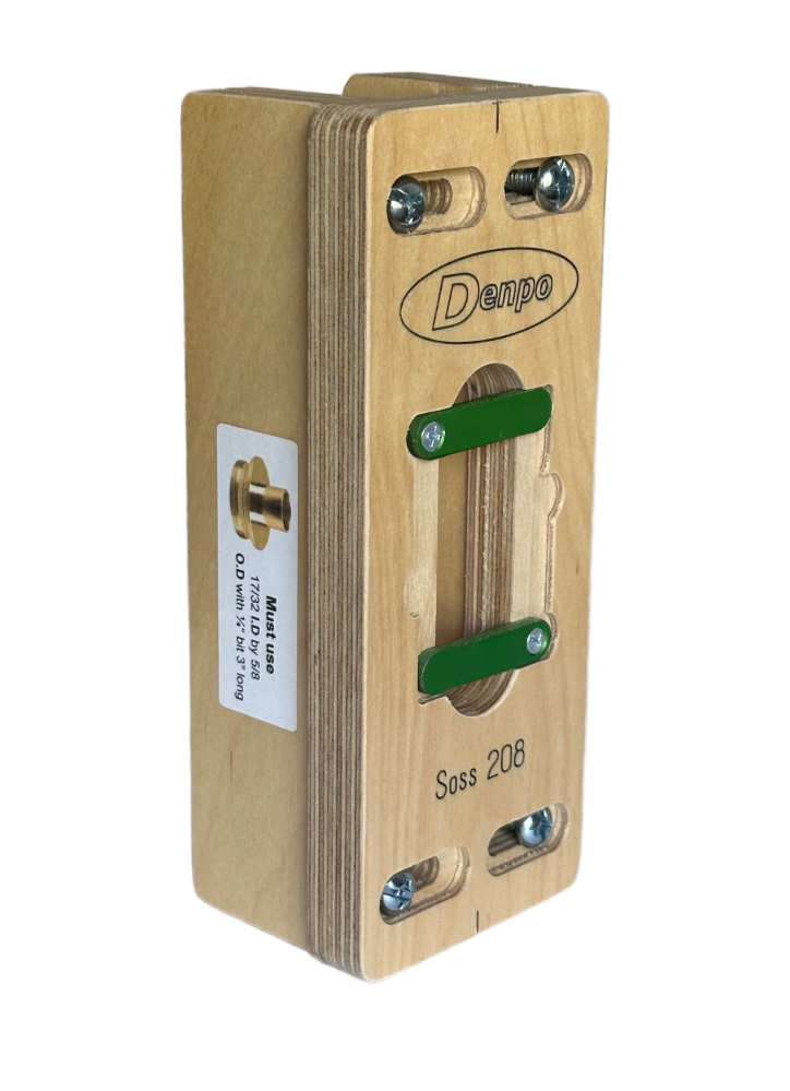 SOSS 208 Invisibile Cabinet Hinge Template